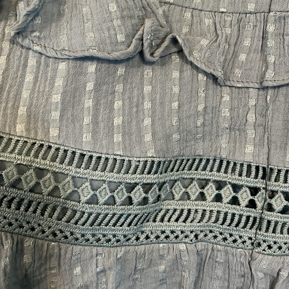 Saints & Secrets (AUS) mint cotton mini dress, backless - Picture 3 of 3